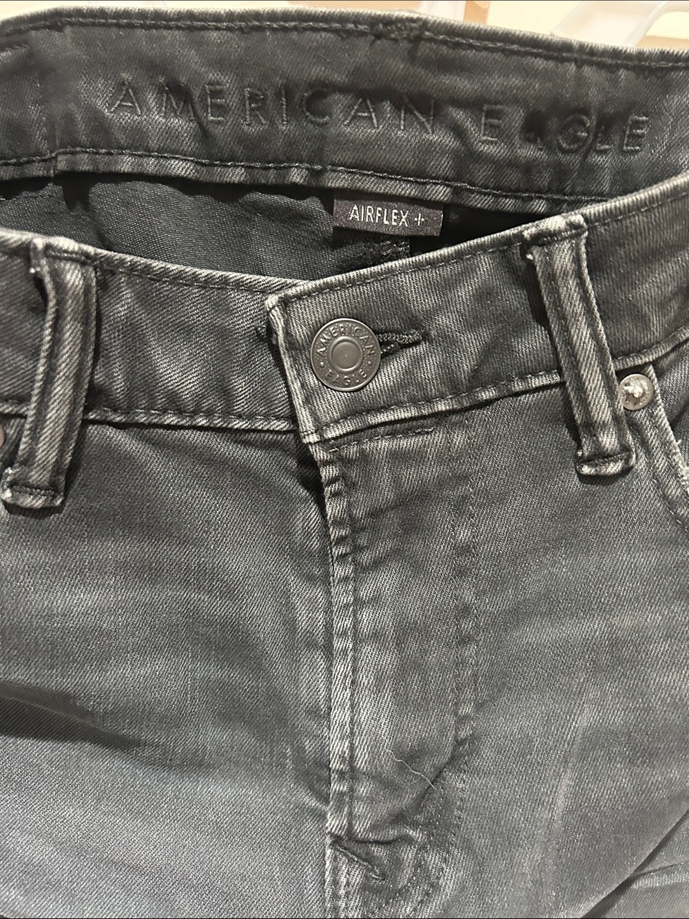American Eagle Outfitters Men’s Slim Black Jeans - AirFlex+